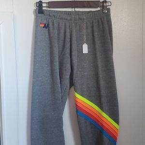 Aviator Nation Womens Chevron Stitch Sweatpant